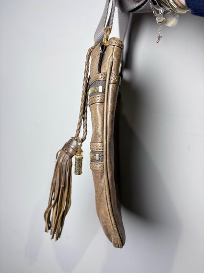 Gwen Stefani L.A.M.B. Solid Leather Vintage Crossbody Purse
