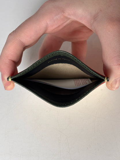Marni Cream, Orange, Green Cardholder NWT Pre-owned Wallet
