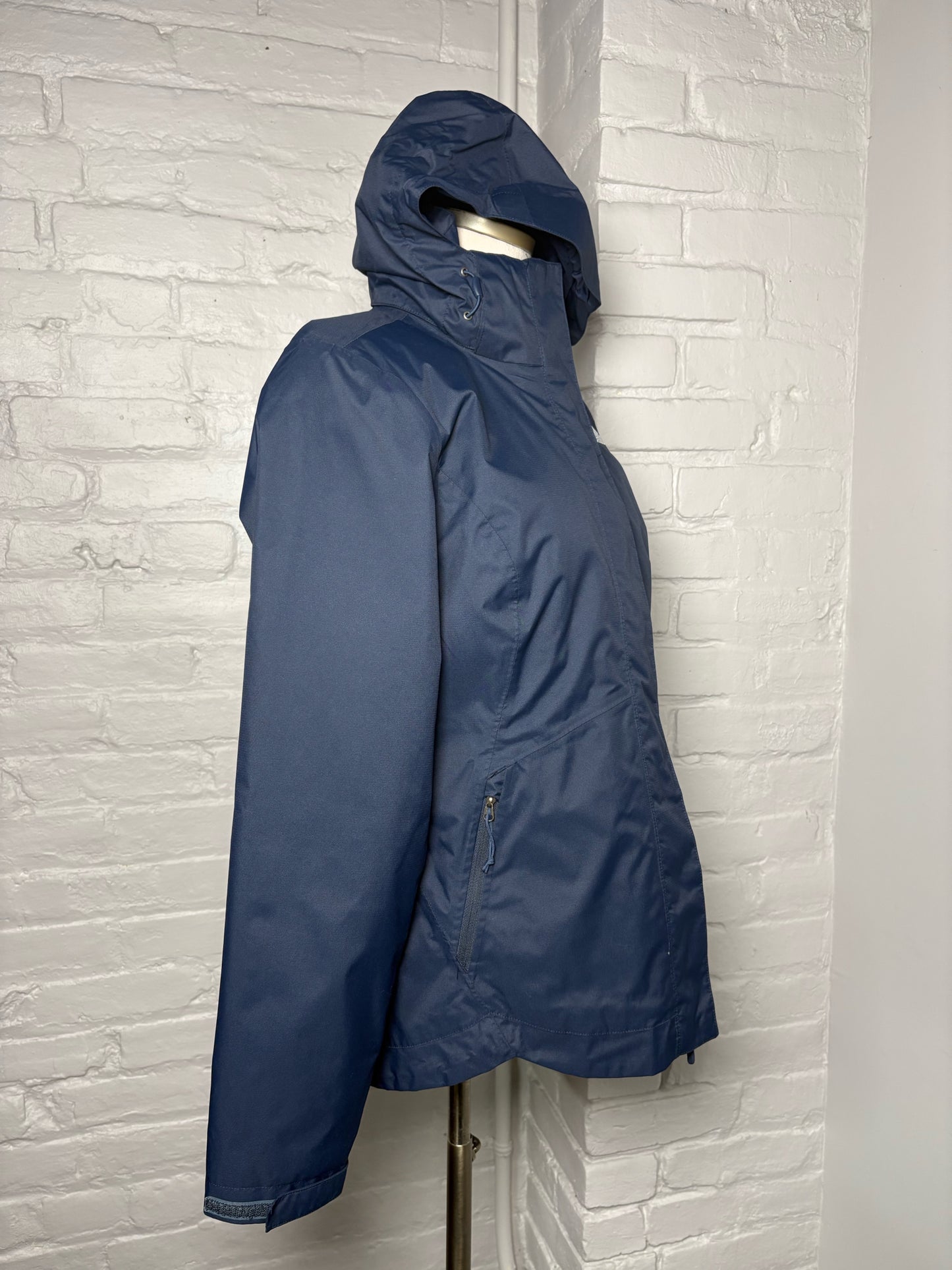 Women Size S The North Face Navy Solid Nylon, Polyester Jacket