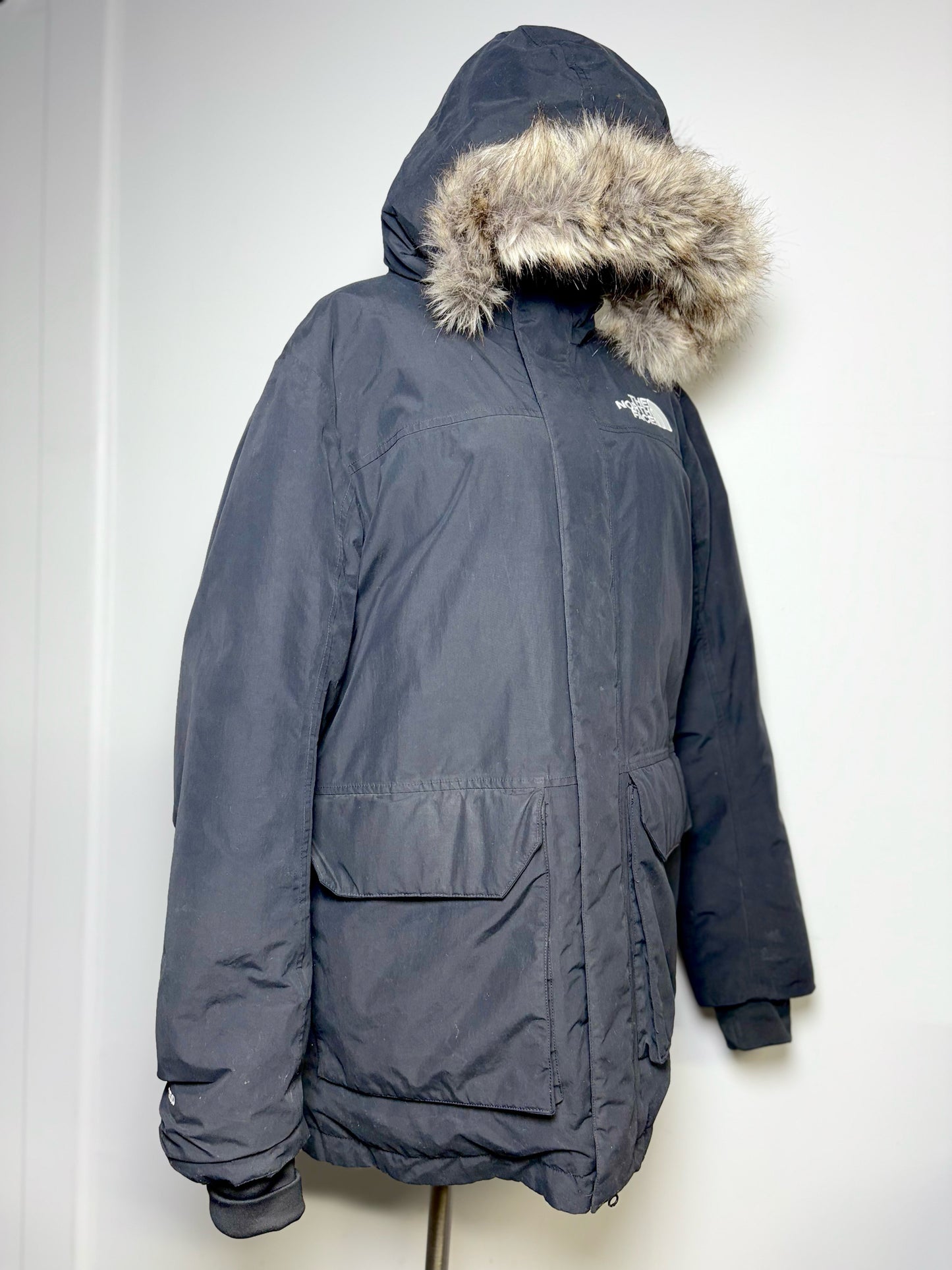 The North Face Black Recycled Fabric Solid Men's Mens Size L Coat