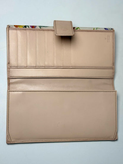 Canvas & Leather Gucci Leather, Canvas Multi-Color Continental Wallet