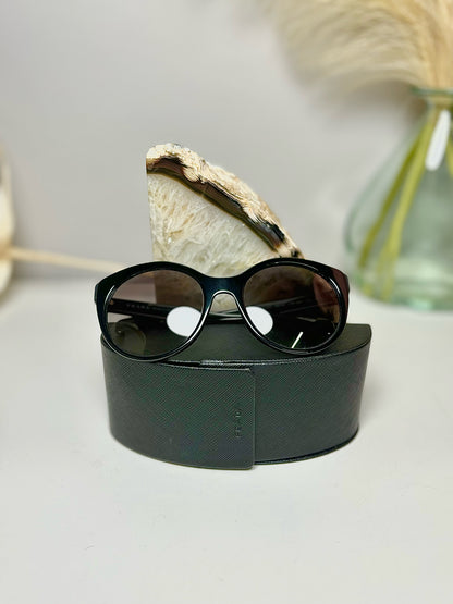 Black Prada Rounded Cat Eye Sunglasses