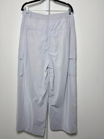 Women Size 8 Tibi Silver Solid Pants