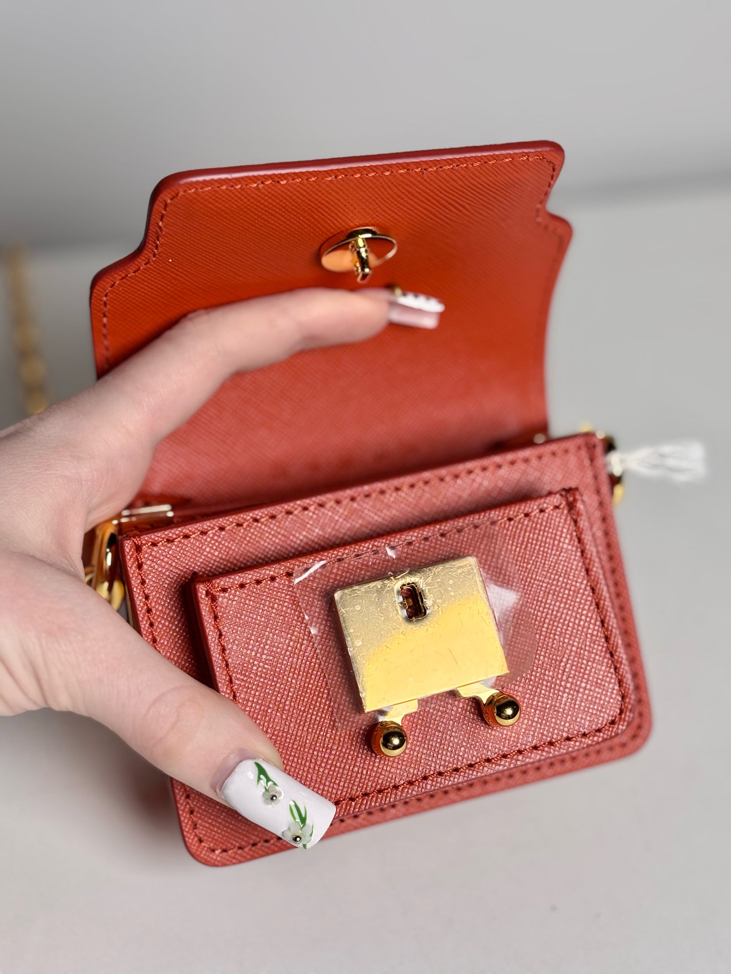 Marni NWT, Pre-owned Orange Micro Purse