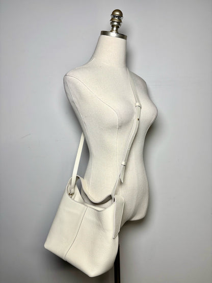 Banana Republic Leather Pre-owned Stone Pebble Grain Small Purse