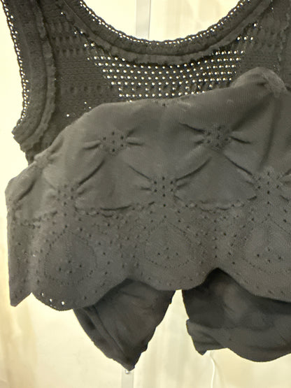 Women Size 36 (XS) Chanel Black Knit Mini Dress