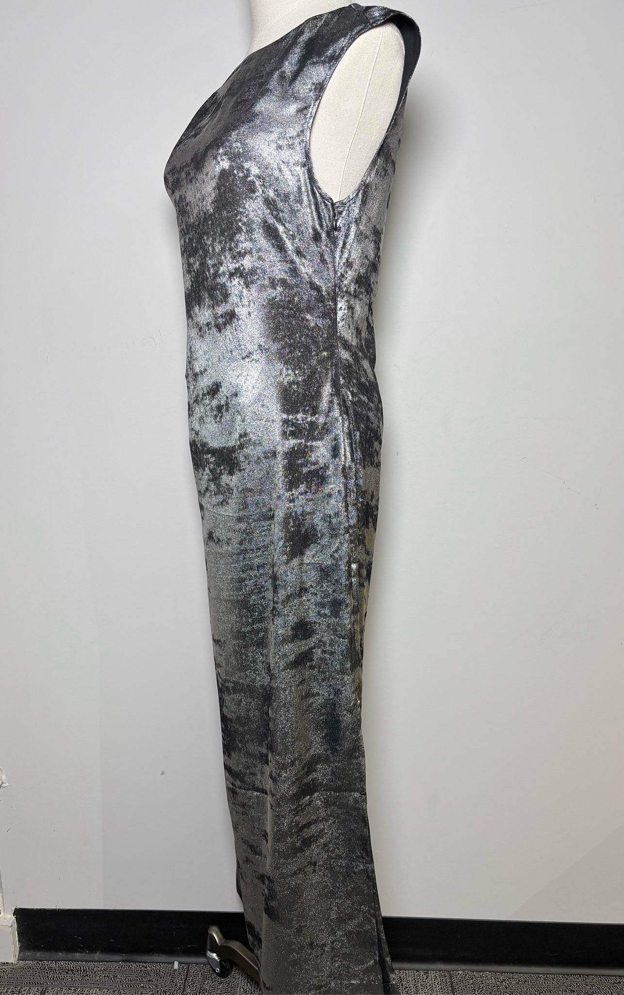 brochu walker dress Women Size S Brochu Walker Metallic Silver Metallic Dress