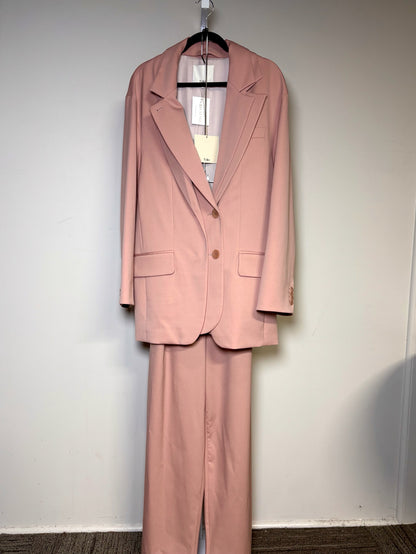 Women Size M Tibi Light Pink Liam Double Lapel Jacket/Blazer NWT Pre-owned