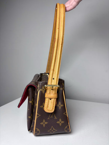 Louis Vuitton Vivacite MM Monogram Coated Canvas Authentic Bag Pre-owned