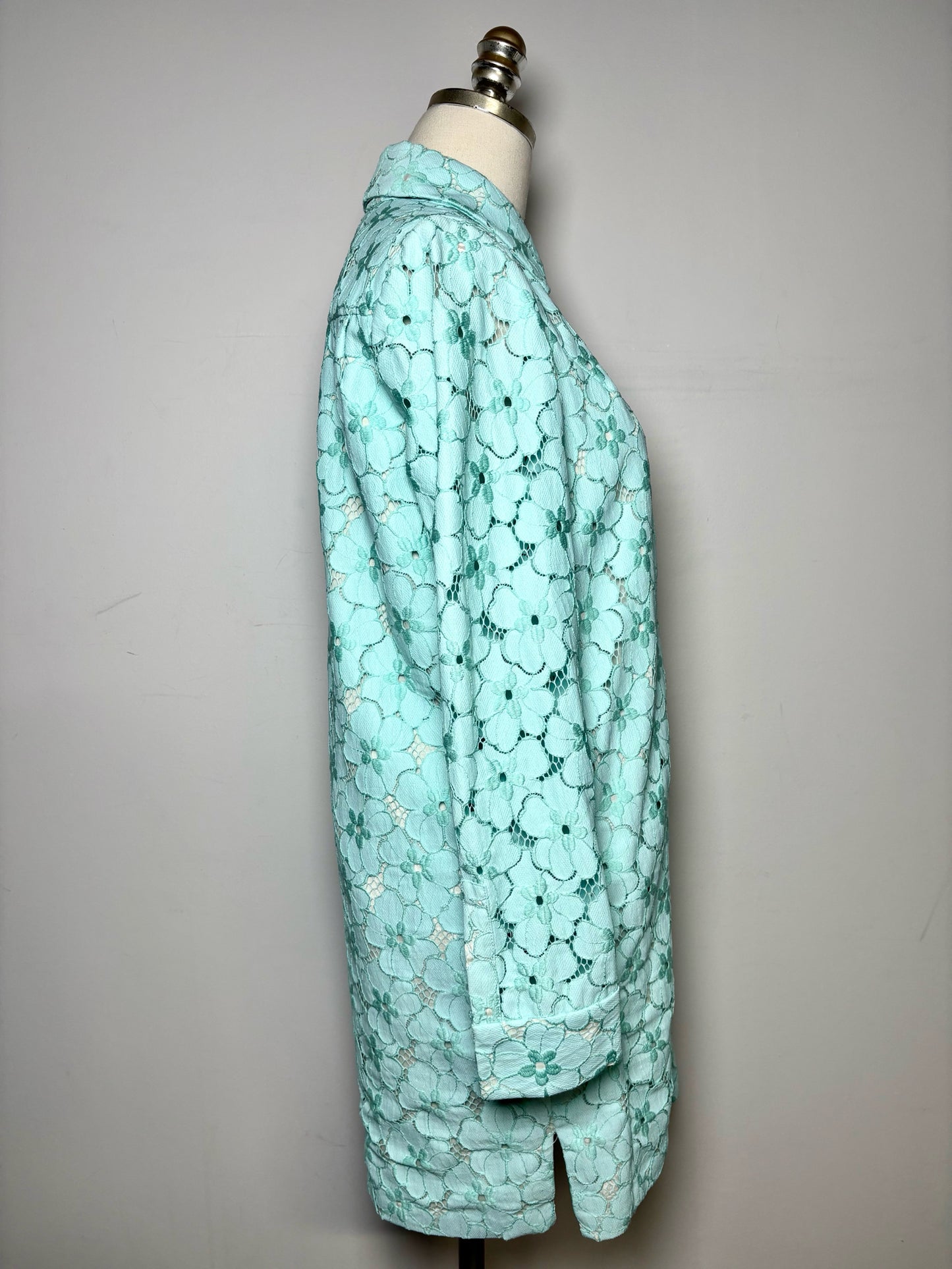 Women Size 4 Diane Von Furstenberg Blue Lace Dress