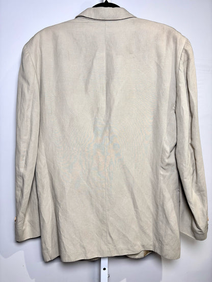 Dolce & Gabbana Beige Viscose,Linen,cotton,acetate Solid Men's 36 Suit