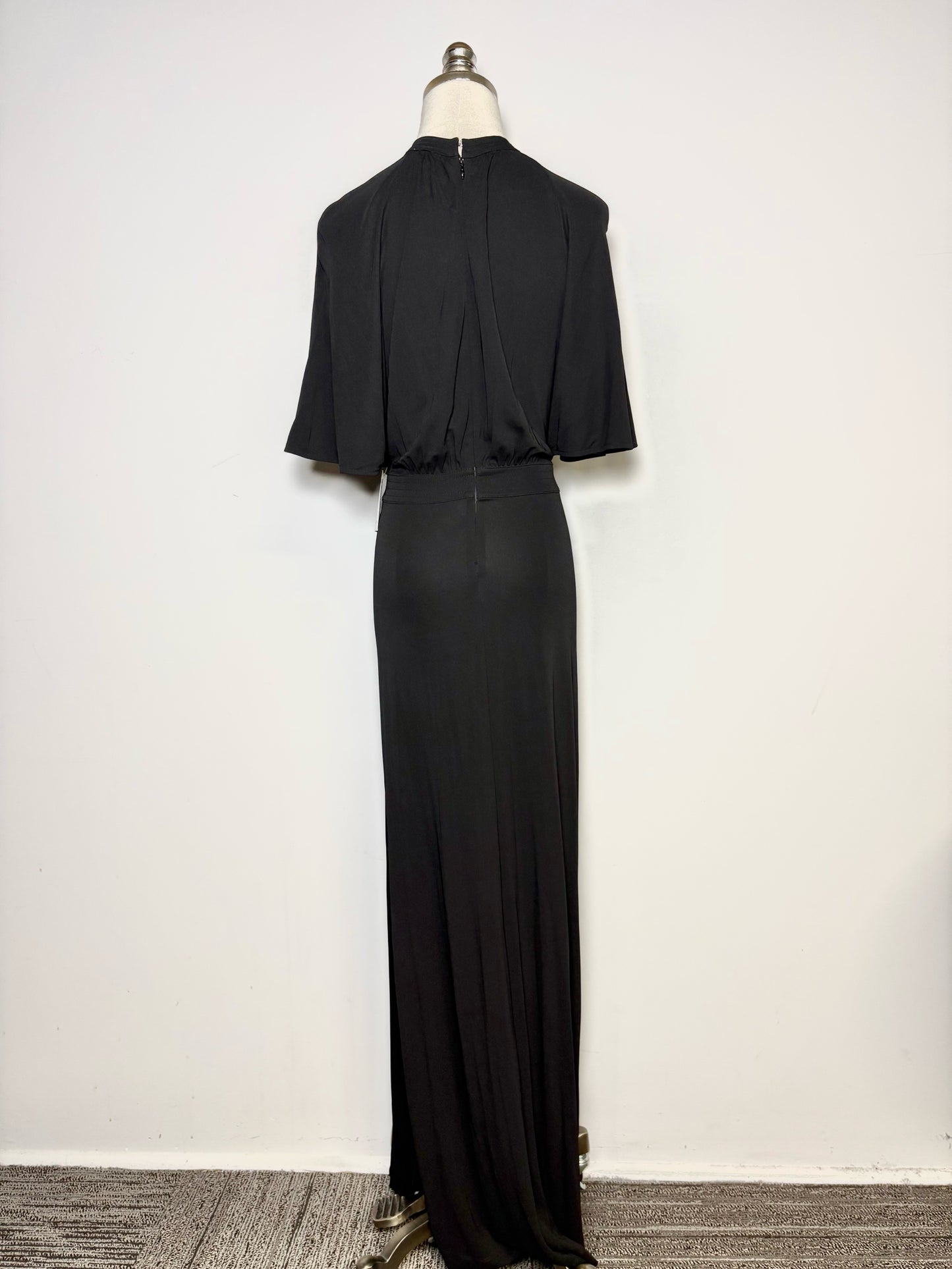 Women Size M Toteme Hamapden Fluid Midi Black Pre-owned, NWT Dress