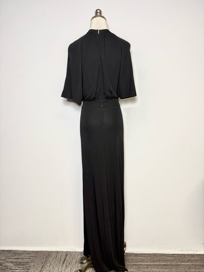 Women Size M Toteme Hamapden Fluid Midi Black Pre-owned, NWT Dress