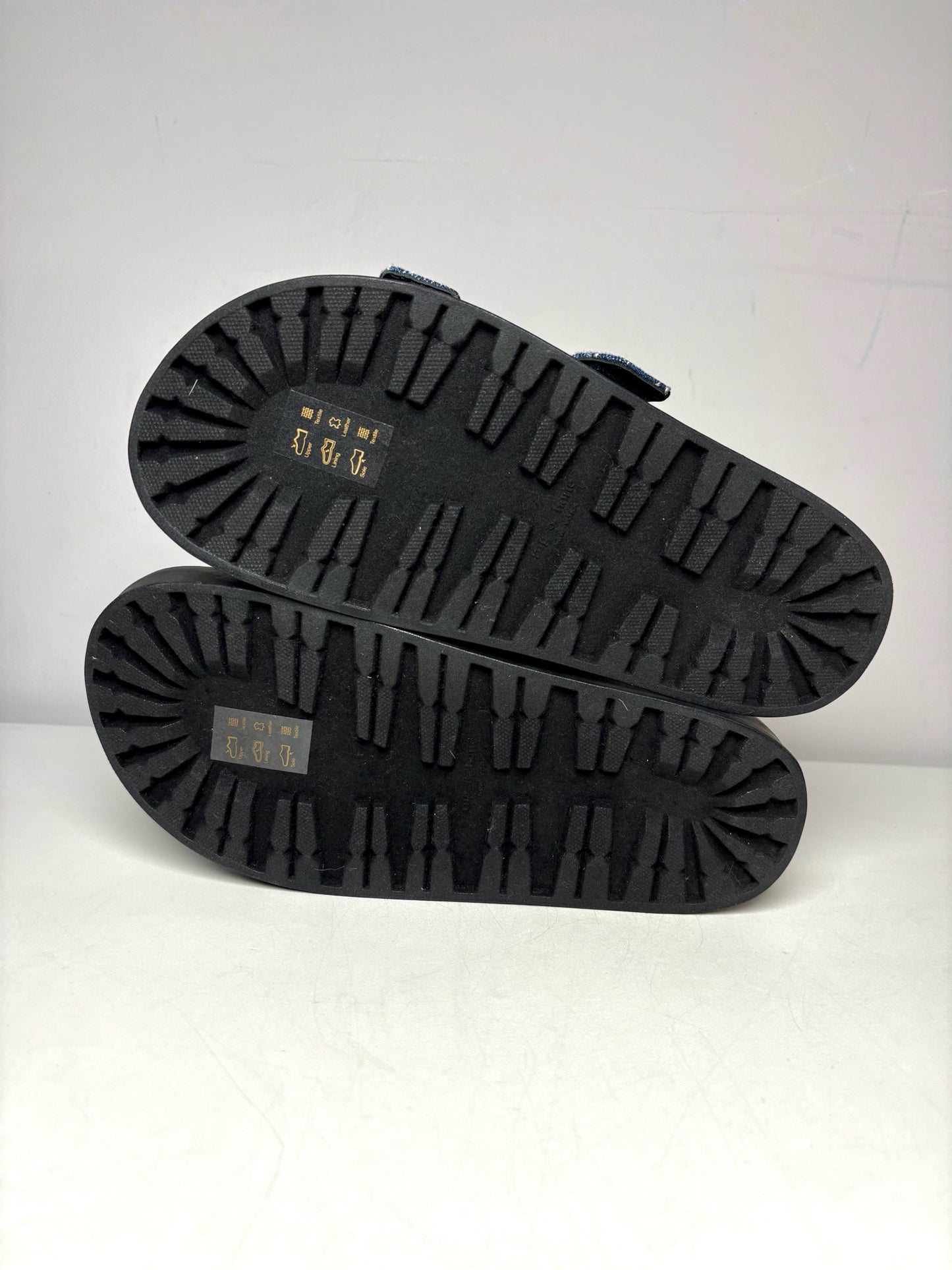 W Shoe Size 37 Rag & Bone Black, blue Leather NWT Sandals