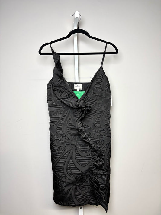 Women Size 6 Milly Black Jacquard Pre-owned Dress