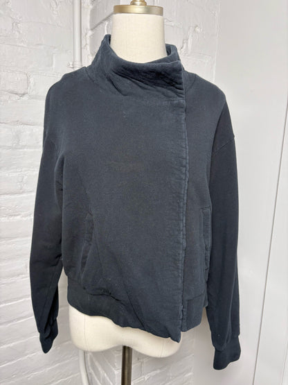 Women Size S Cuyana Black Solid Cotton Jacket