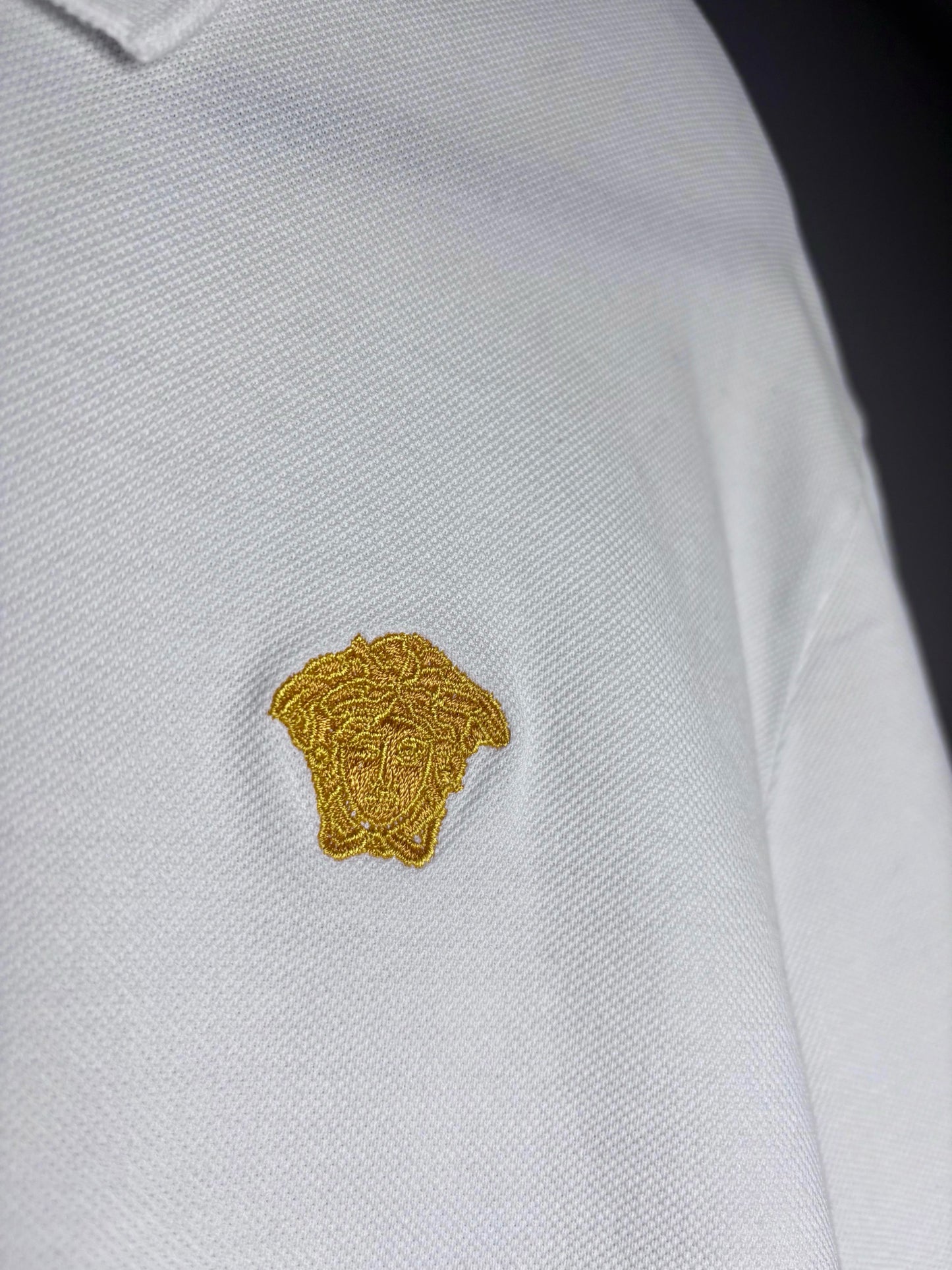 Mens Size XL Versace White Cotton Solid Men's Shirt