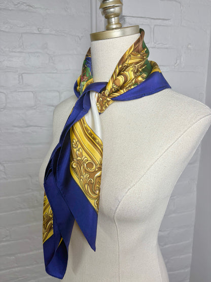Pierre Cardin Richard Hennessy Silk Silk Vintage Pre-owned 30 x 30 Scarf