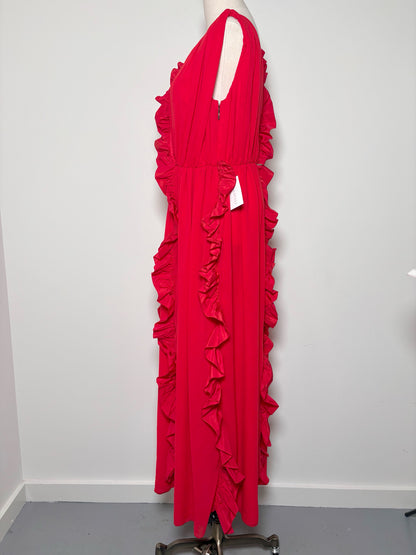 MSGM Milano Red Solid Dress