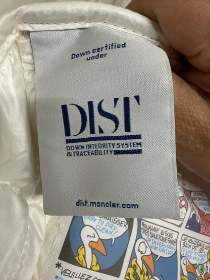 Women Size 4 (S) Moncler White Quilted Jacrieu Braided Shell Jacket