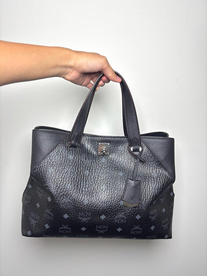 MCM Monogram Leather Black Purse