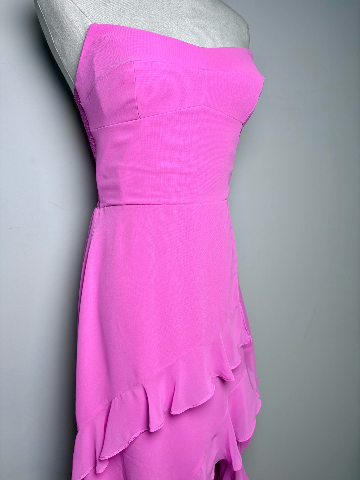 Women Size S Amanda Uprichard Hot Pink Polyester Pre-owned Dress