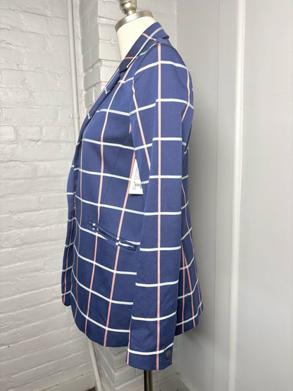 Women Size 2 Rag & Bone Blue Stripe Pre-owned Blazer
