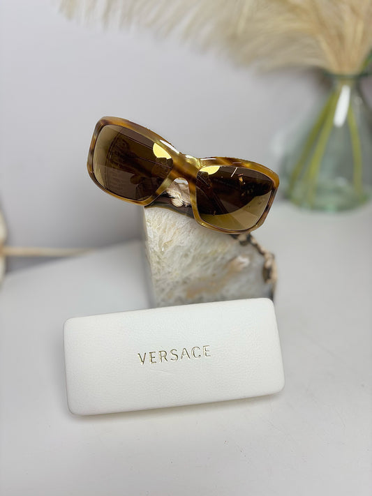 Versace Gold Medusa Logo Sunglasses