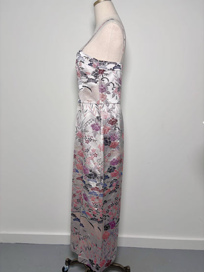 Women Size 40 (M, US) FRAMED Light Purple Embroidered Gown