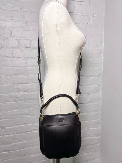 Prada Solid Leather Black City Calf Leather Margit Purse