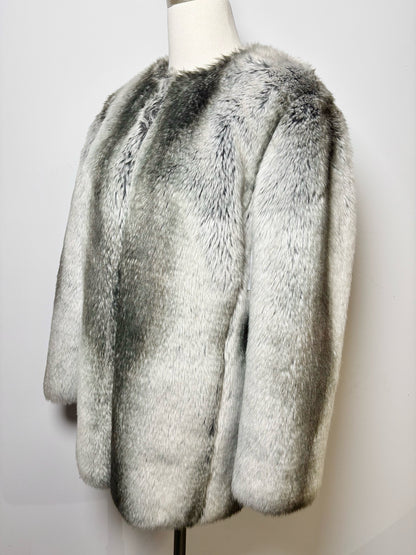 Women Size 10 St. John Black, Gray, White Coat
