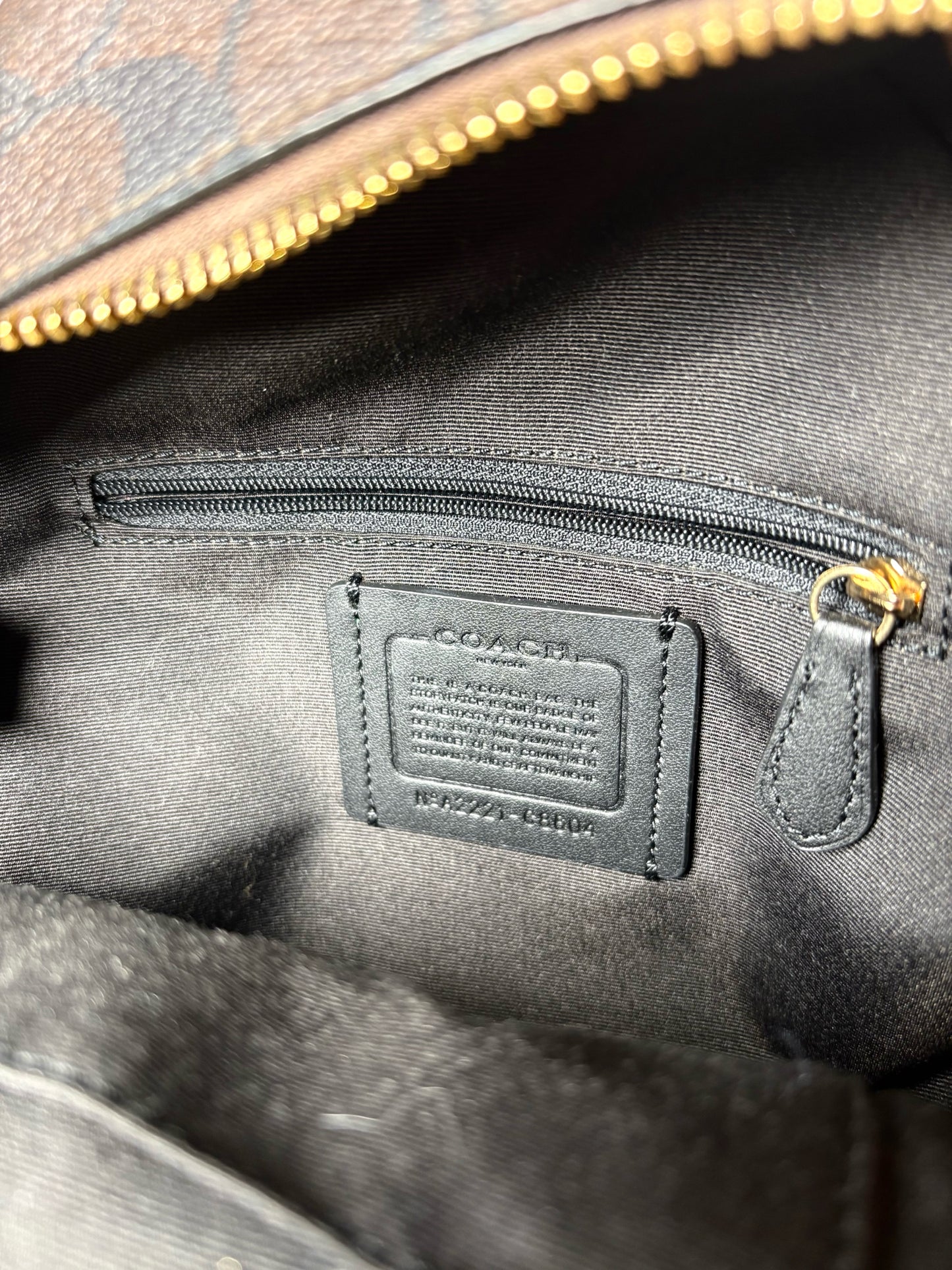 Women's Coach Coated Canvas Pre-owned Black, Brown Backpack