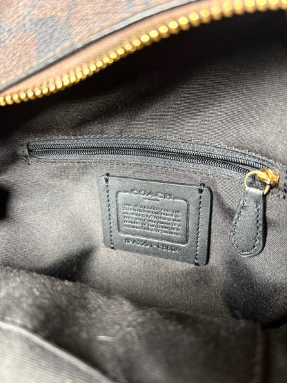 Women's Coach Coated Canvas Pre-owned Black, Brown Backpack