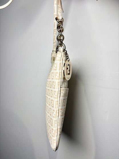 Fendi Zucchino FF Crossbody Vintage Bag