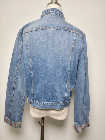 Women Size L GRLFRND Blue Denim Jacket