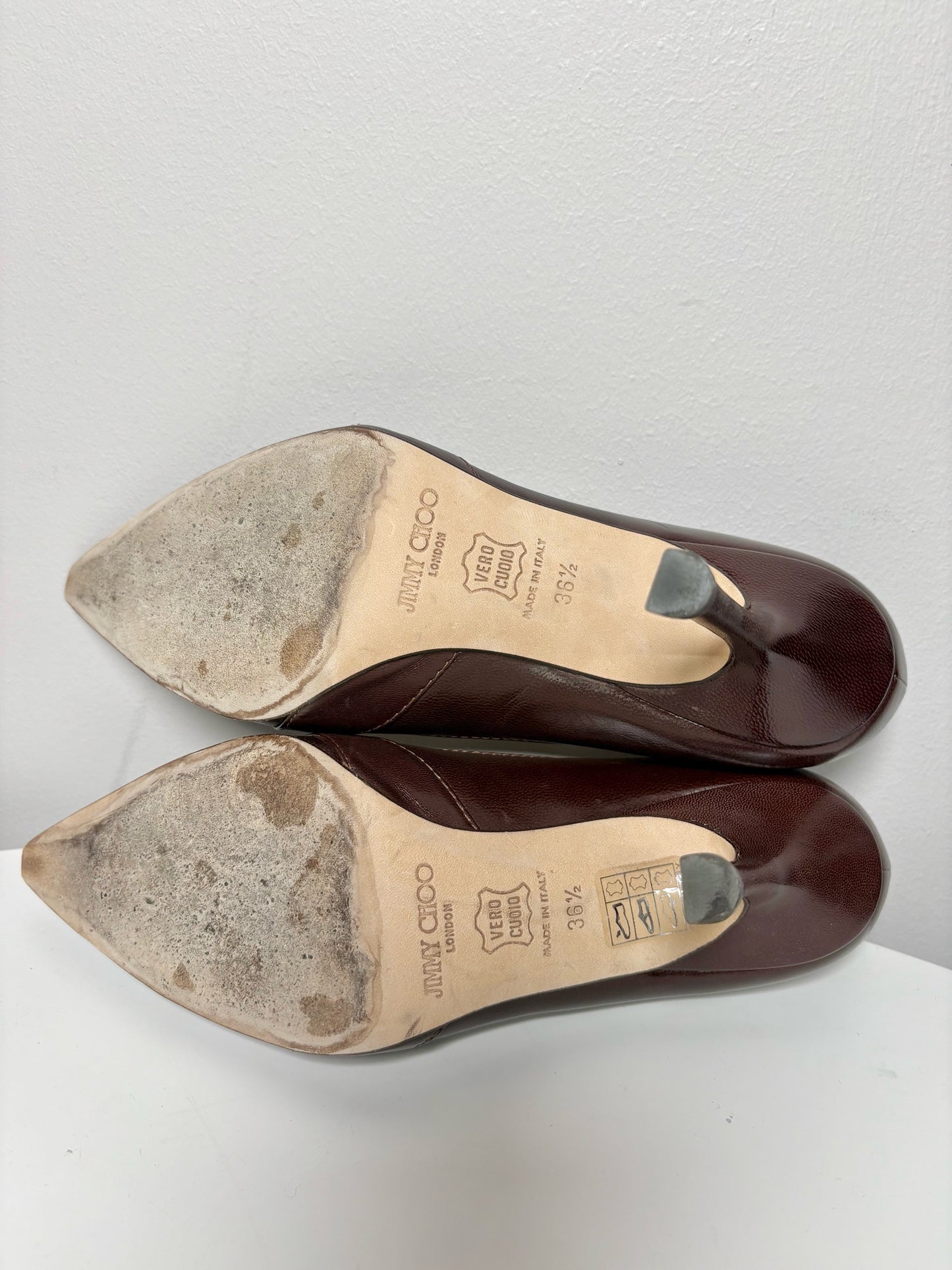 W Shoe Size 36.5 Jimmy Choo Brown Leather Pump