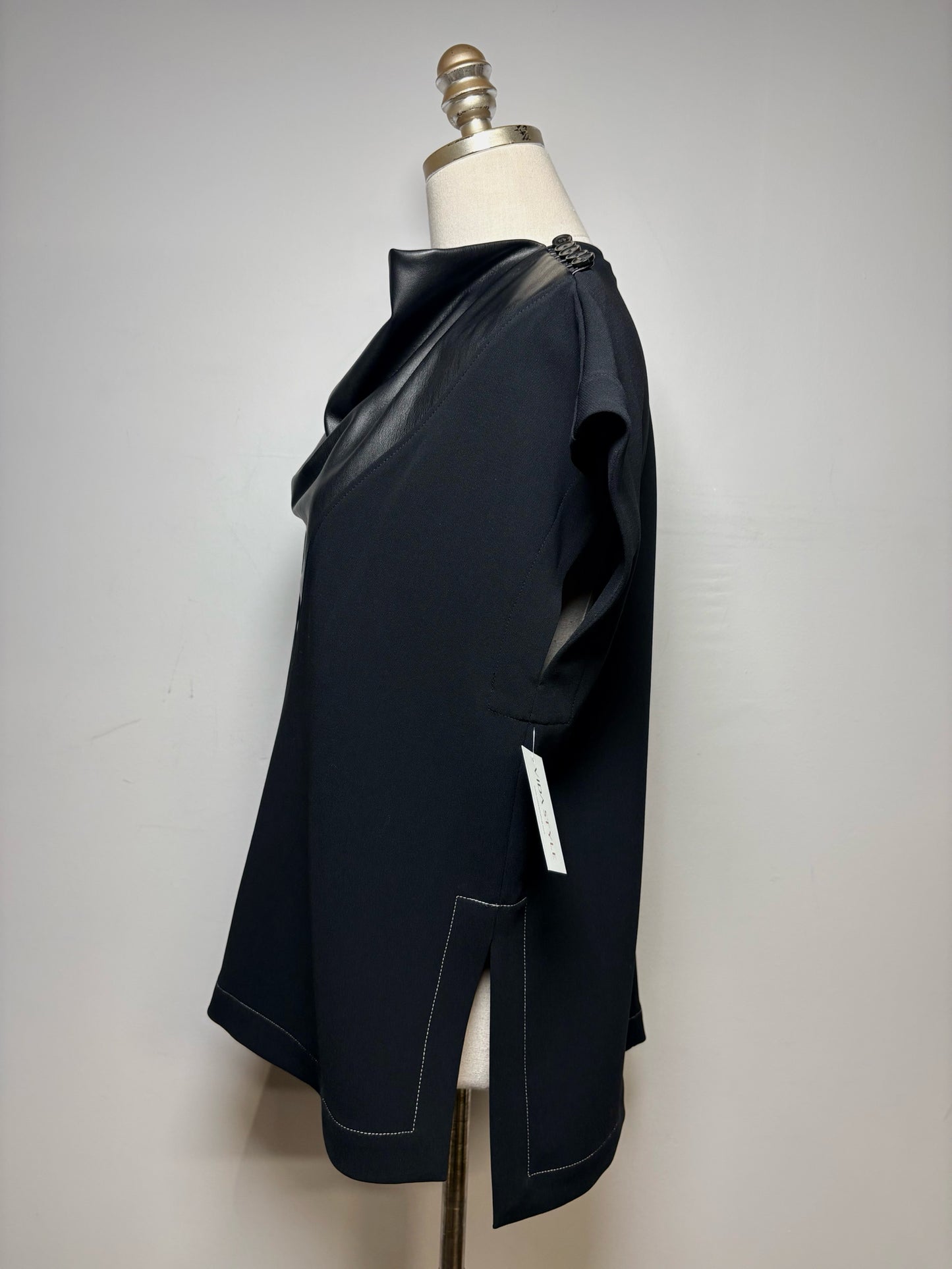 Women's Size 6 Proenza Schouler Black Triacetate Polyester NWT Pre-Owned Blouse
