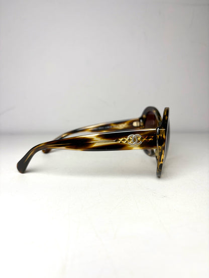Chanel Pre-owned Brown Acetate Sunglasses