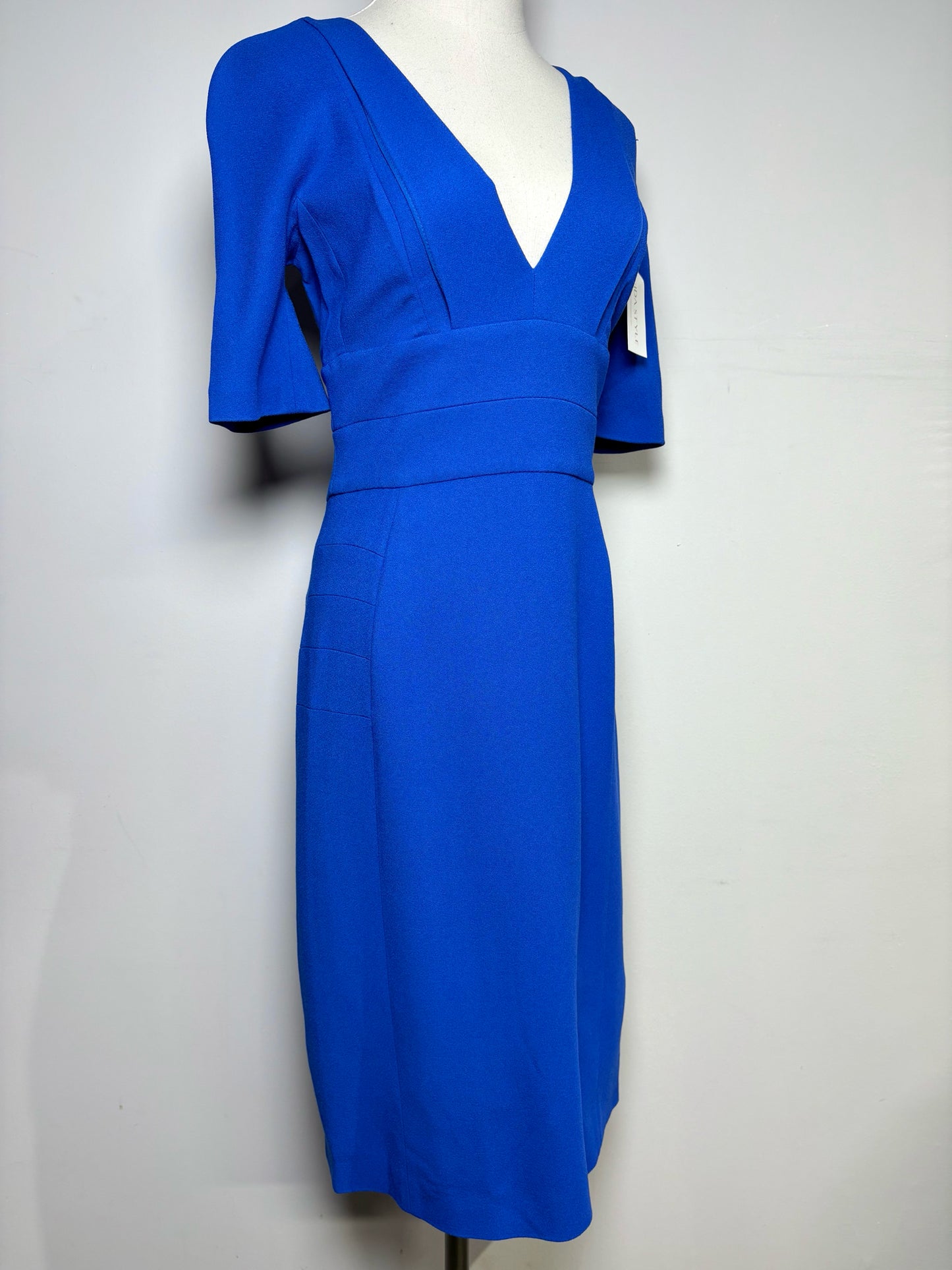Women Size 42 Narciso Rodriguez Royal Blue Solid NWT Dress