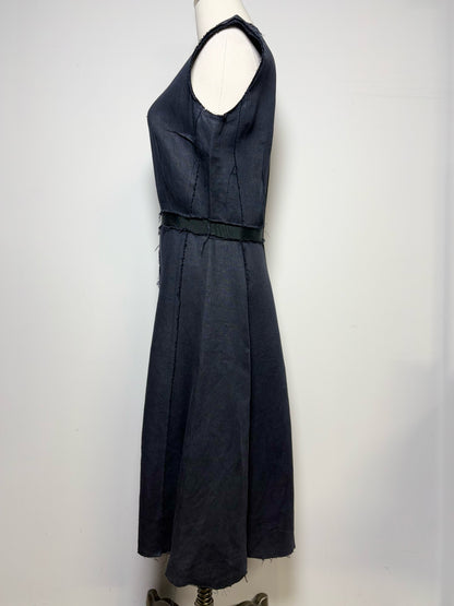 Women Size S (Estimate) Lanvin Navy Midi Cotton Dress