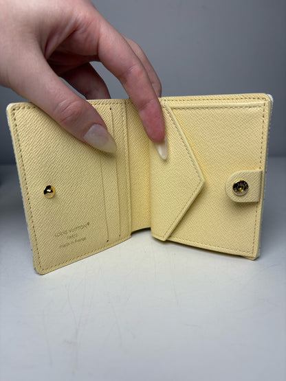 Authentic Louis Vuitton LV Charms Stamp Banane Resort Collection Pre-Owned Pocket Wallet