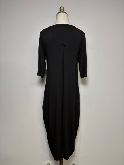 Women Size XS Ozai N Ku Black & White Viscose & Elastane NWT Pre-Owned Cocoon Midi Dress