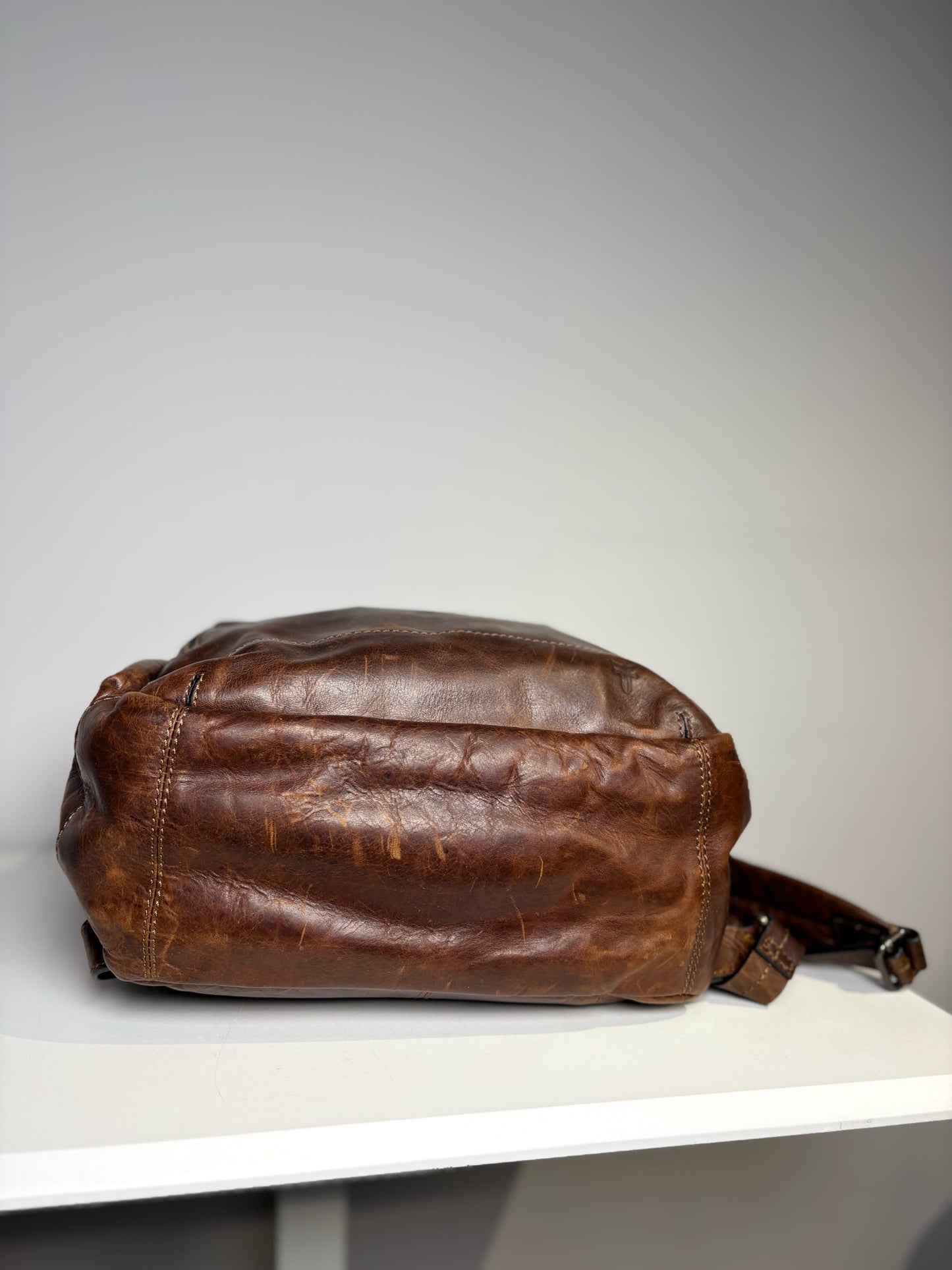Frye Brown Leather Men's Backpack