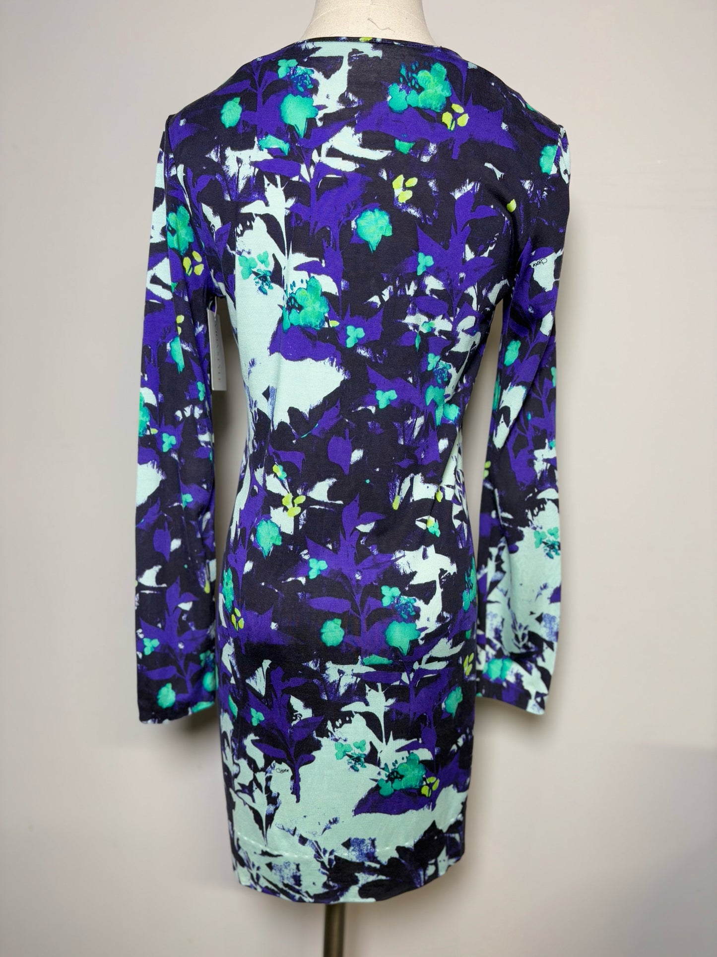 Women Size 2 Diane Von Furstenberg Purple, black, teal Print Dress