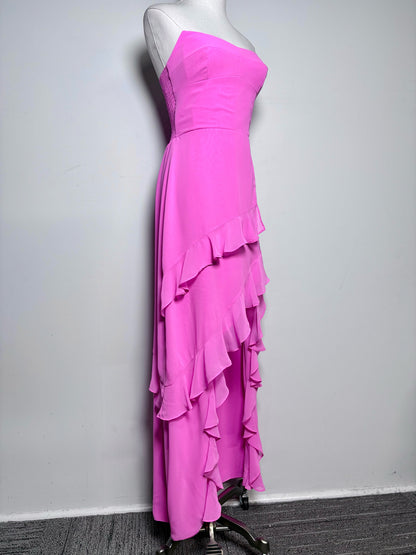 Women Size S Amanda Uprichard Hot Pink Polyester Pre-owned Dress