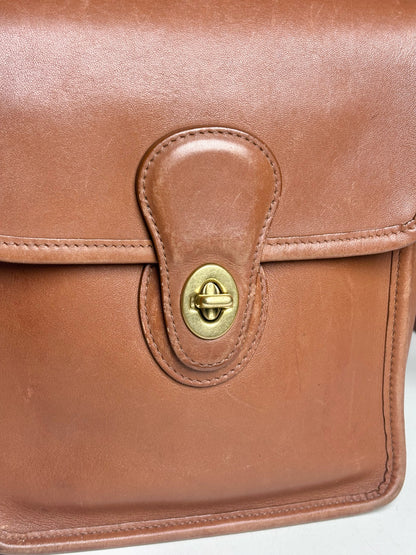 Women's Coach #9930 Murphy Vintage Leather Pre-owned Caramel Purse
