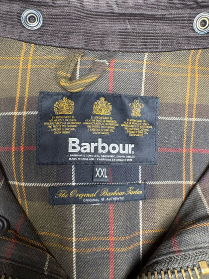 Barbour Bedale Olive Green Coated Canvas Men's XXL Pre-owned Jacket