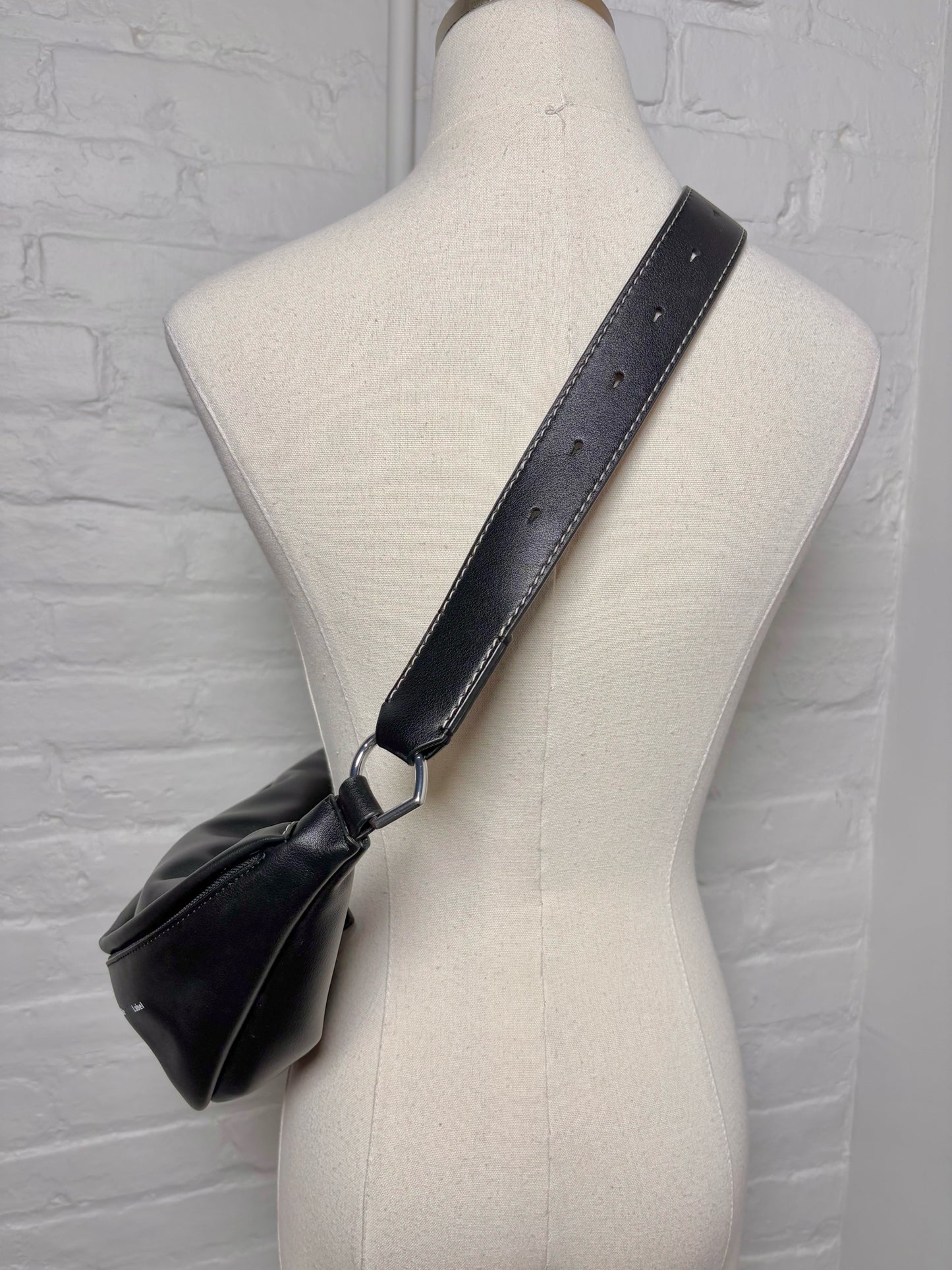 Proenza Schouler Black Slide Leather Shoulder Bag