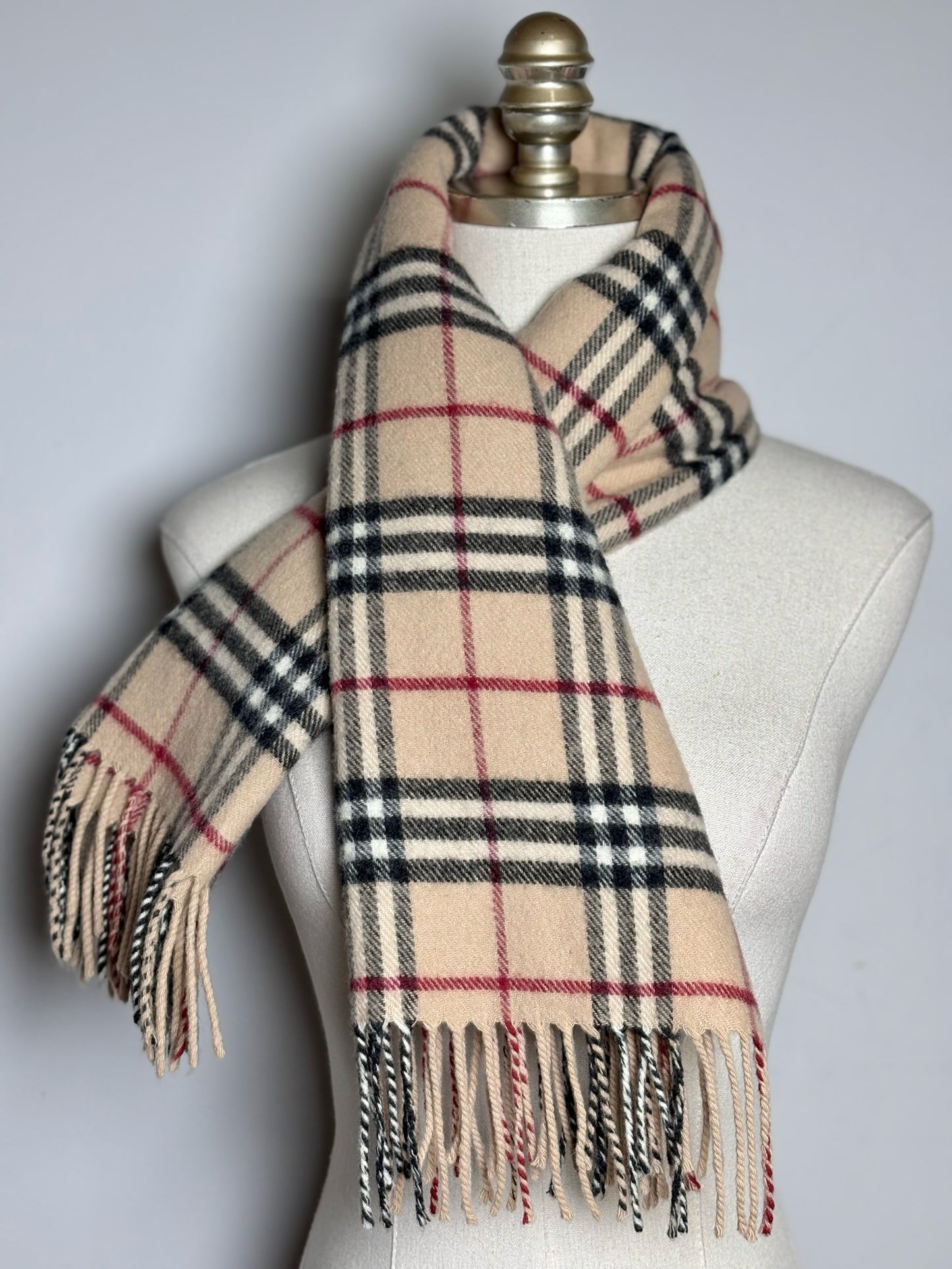 Burberry Nova Check Women's Pre-owned Brown Scarf
