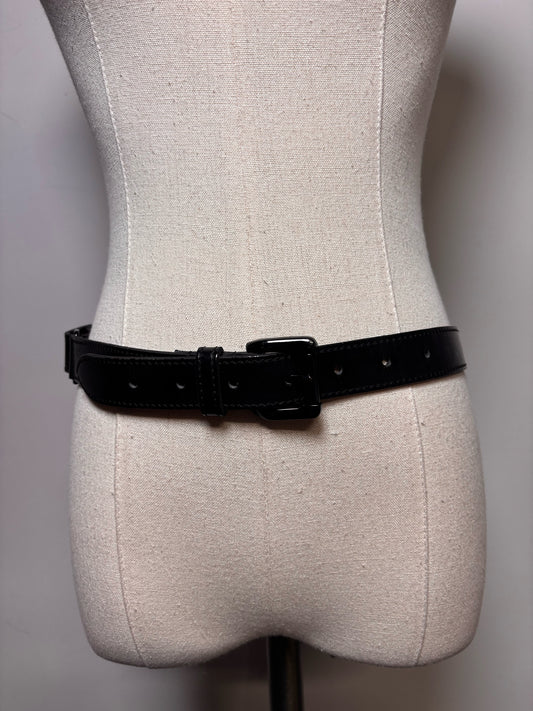 Women's Leather Burberry 26"-33" Black Pre-owned Belt